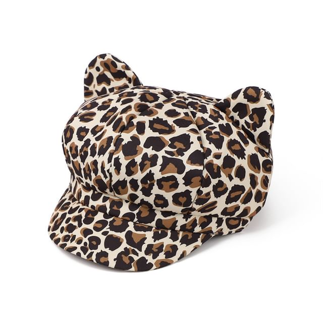 Cap Cat Newsboy Ear Patterned
