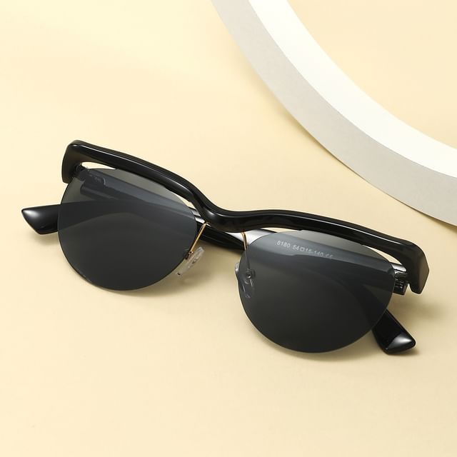 Browline Rimless Sunglasses