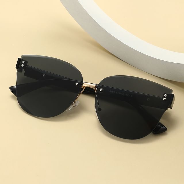 Rimless Sunglasses Oval