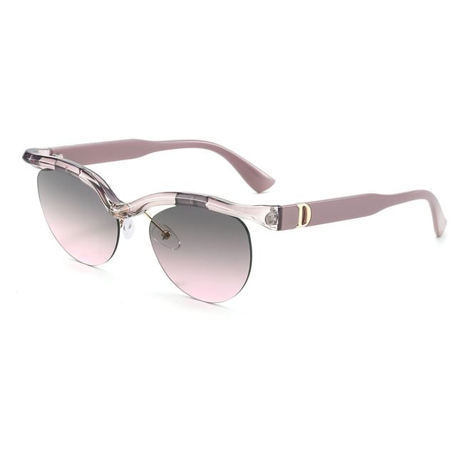 Browline Rimless Sunglasses
