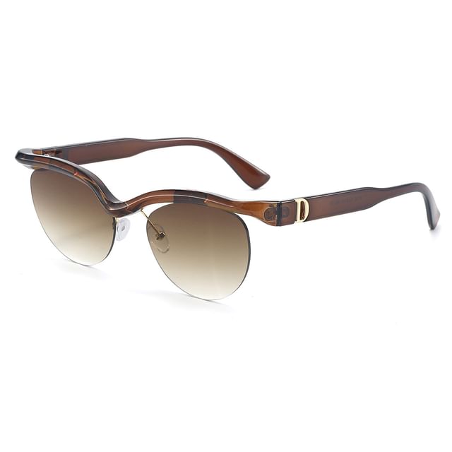 Browline Rimless Sunglasses