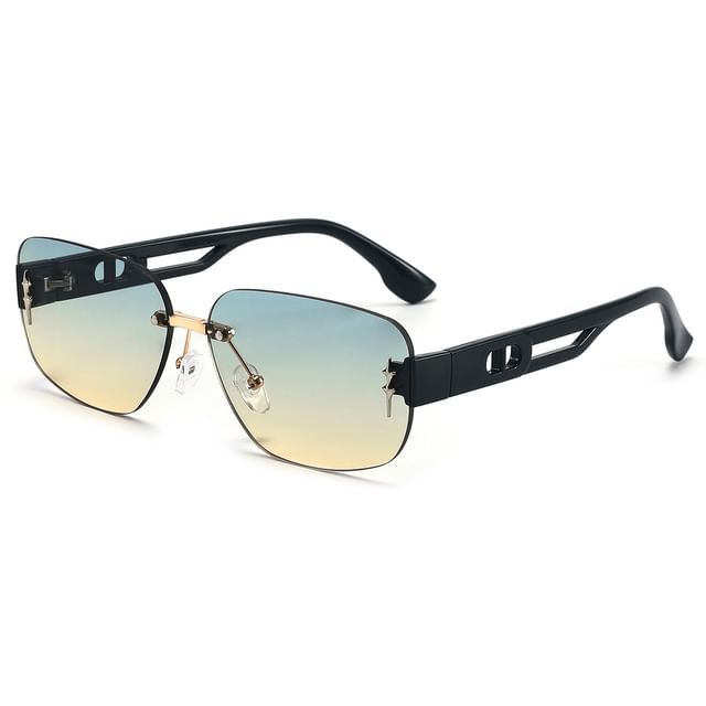 Rimless Rectangle Sunglasses