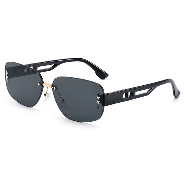 Rimless Rectangle Sunglasses