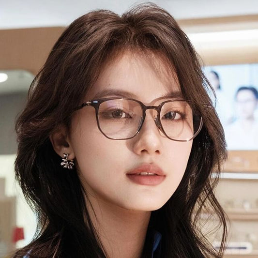 Light Glasses Blue Square Blocking