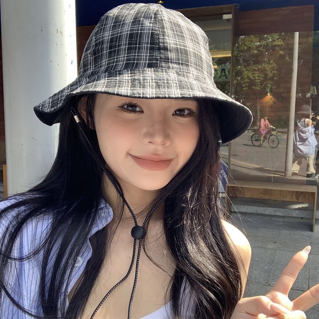 Plaid Hat Boonie Applique