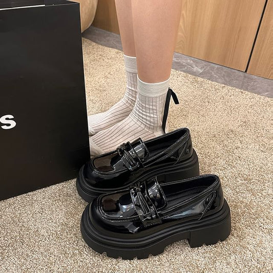 Detail Loafers Plain Knot Platform