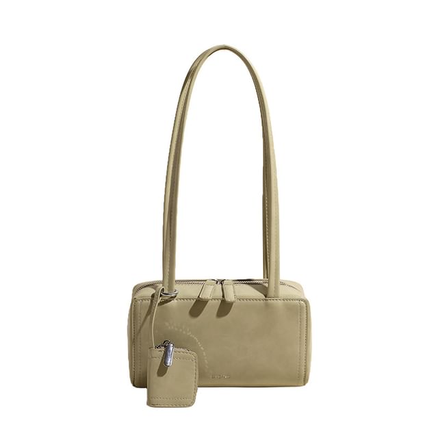 Faux Bag Leather Box Shoulder