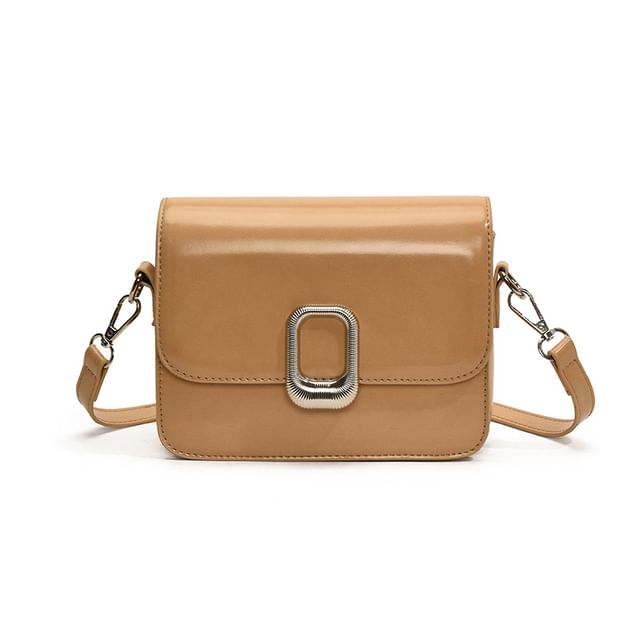 Leather Crossbody Faux Bag Flap