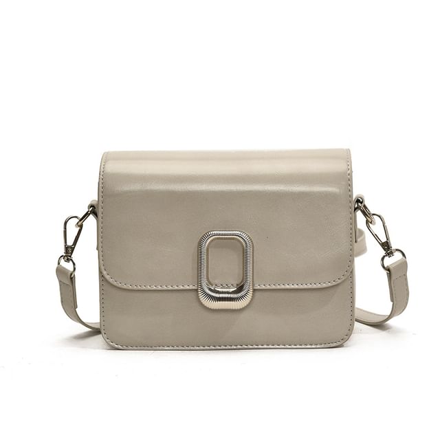 Leather Crossbody Faux Bag Flap