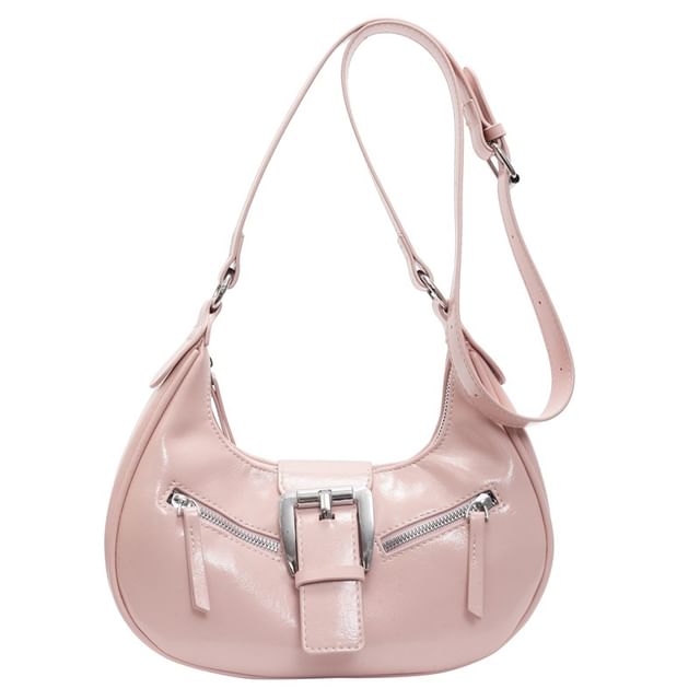 Shoulder Bag Bucked Leather Faux