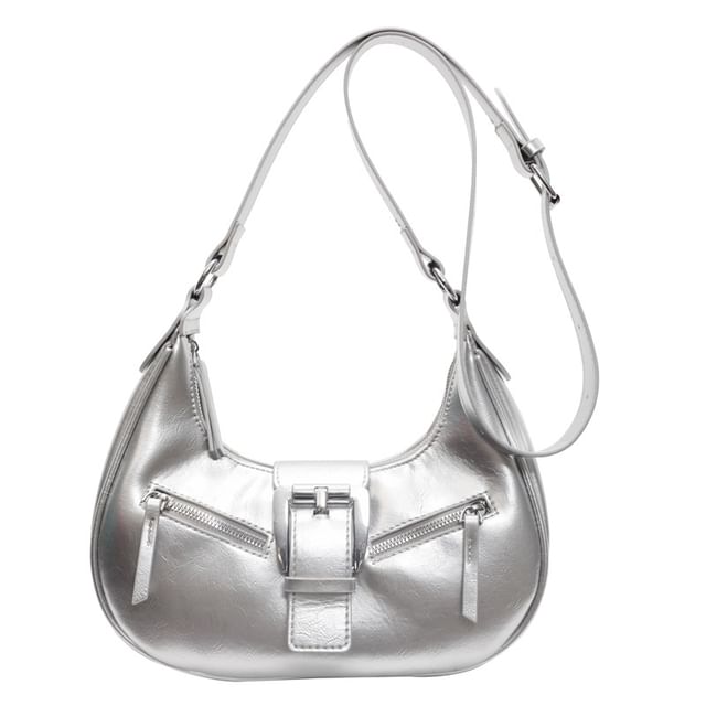 Shoulder Bag Bucked Leather Faux
