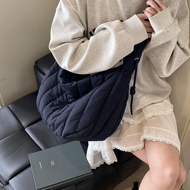 Quilted Bag Plain Shoulder