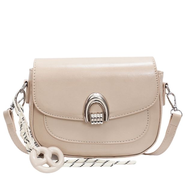 Faux Bag Flap Leather Crossbody