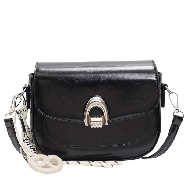 Faux Bag Flap Leather Crossbody