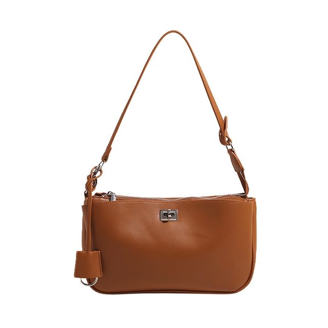 Lock Bag Faux Leather Crossbody Twist