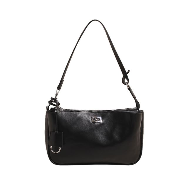 Lock Bag Faux Leather Crossbody Twist