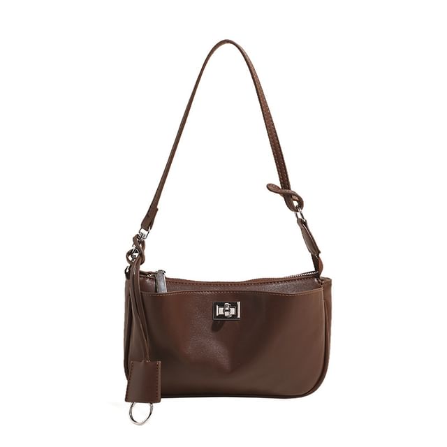 Lock Bag Faux Leather Crossbody Twist