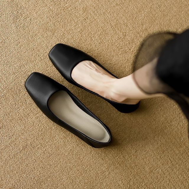 Square-Toe Flats