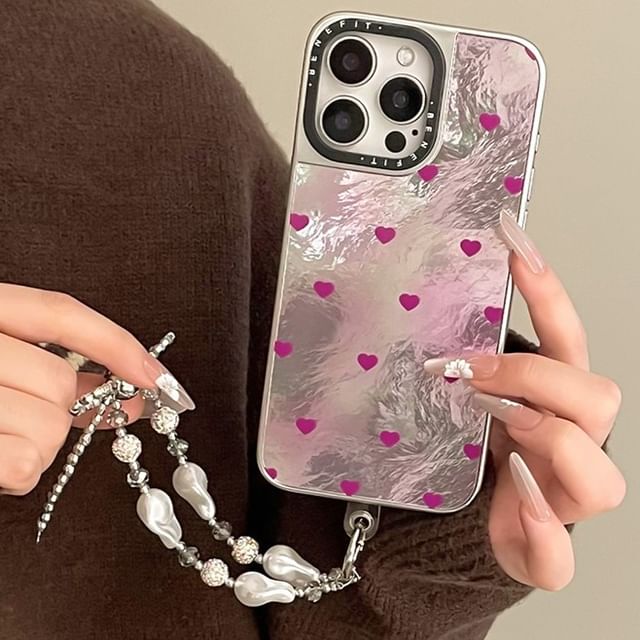 Set / Heart Phone Case Strap