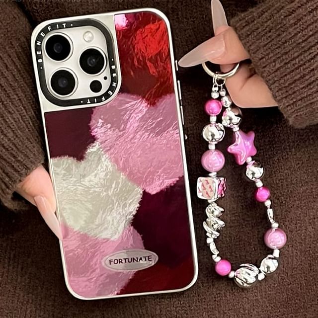 / Strap Set Case Heart Phone
