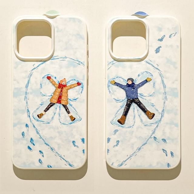 Couple Matching Phone Case Snow