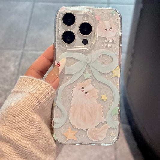 Phone Ribbon Cat Case