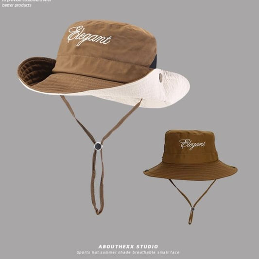 Lettering Hat Boonie Embroidered