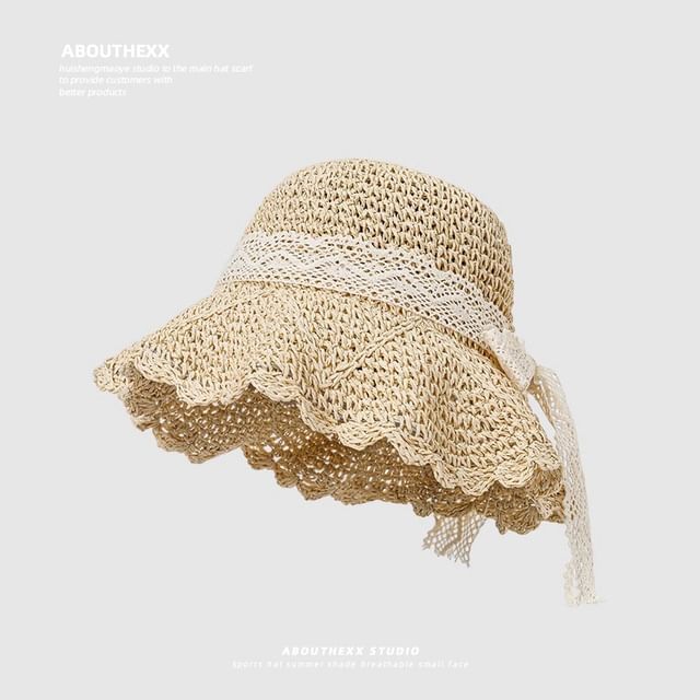 Bow Hat Sun Straw