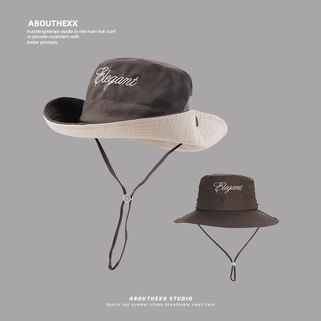 Lettering Hat Boonie Embroidered