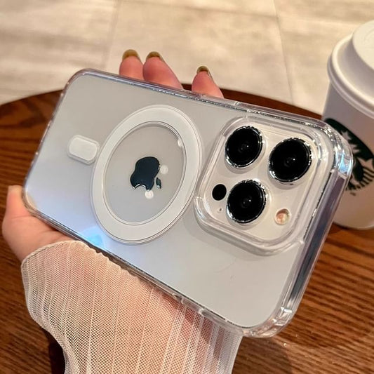 MagSafe) Magnetic Phone Transparent Case (Compatible with