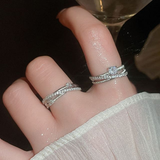 Zirconia Ring Rhinestone Cubic