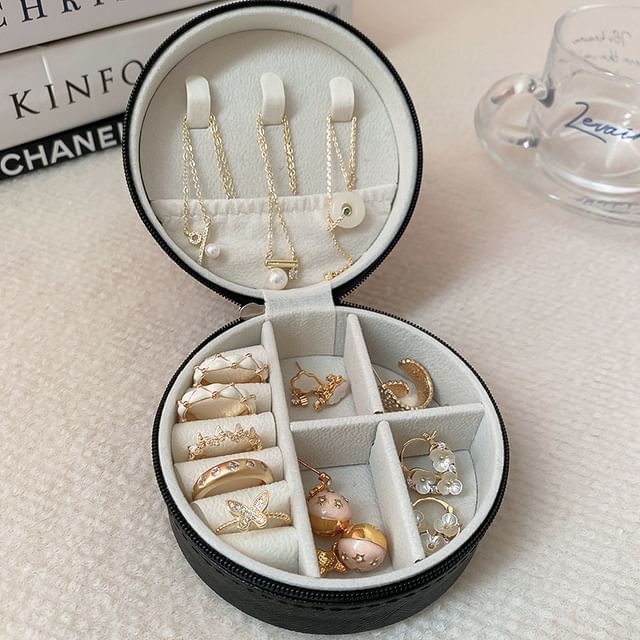 Box Round Storage Plain Jewelry