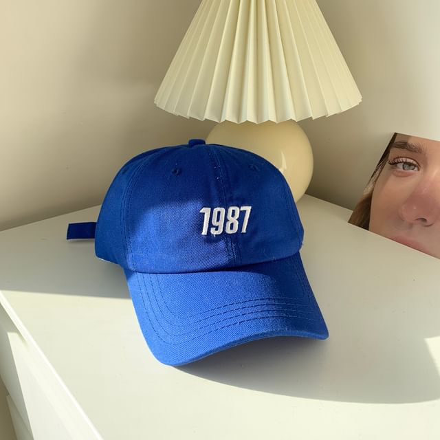 Baseball Number Embroidered Cap