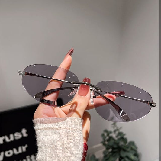 Frameless Retro Sunglasses