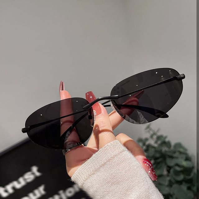 Frameless Retro Sunglasses