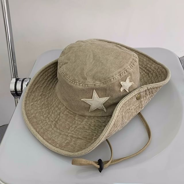 Boonie Washed Star Hat Applique