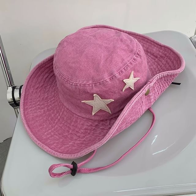 Boonie Washed Star Hat Applique