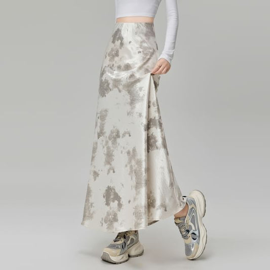 Rise Dye Maxi Tie Skirt High Mermaid