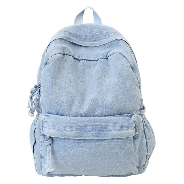 Backpack Denim Washed Zip