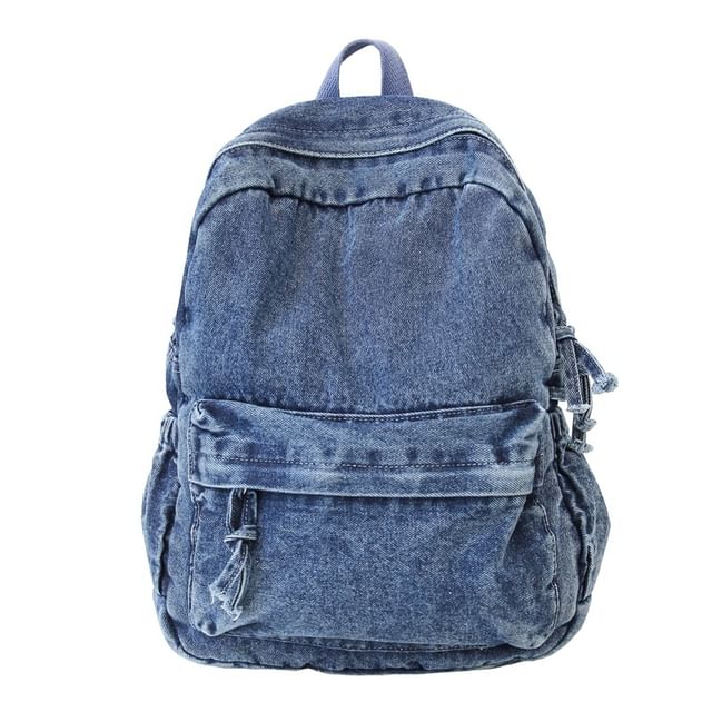 Backpack Denim Washed Zip