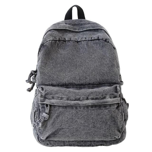 Backpack Denim Washed Zip