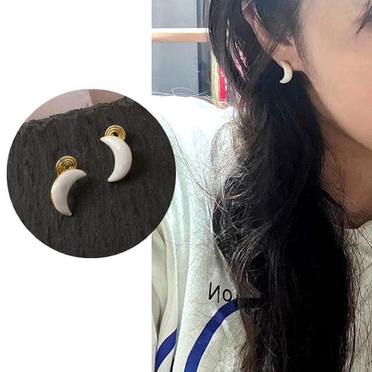 Earring Clip-On Stud / Moon Ear