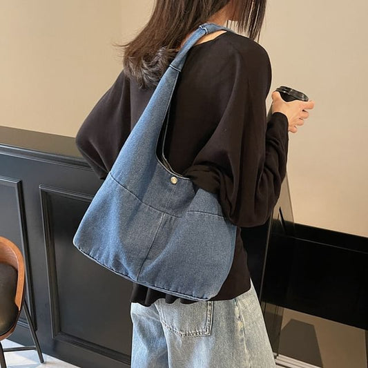 Shoulder Denim Washed Bag