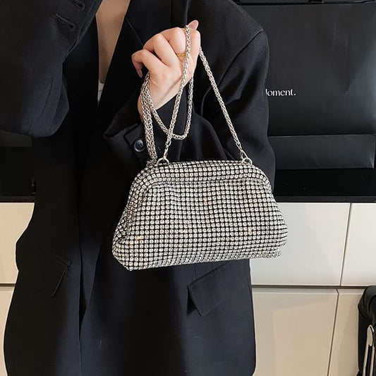 Crossbody Bag Rhinestone Chain