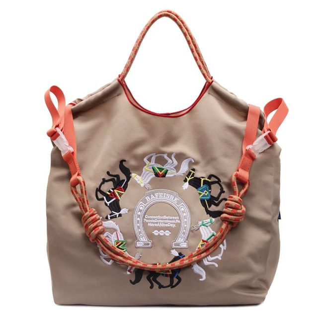 Embroidered Horse Crossbody Bag