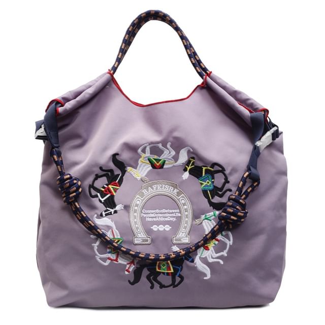 Embroidered Horse Crossbody Bag