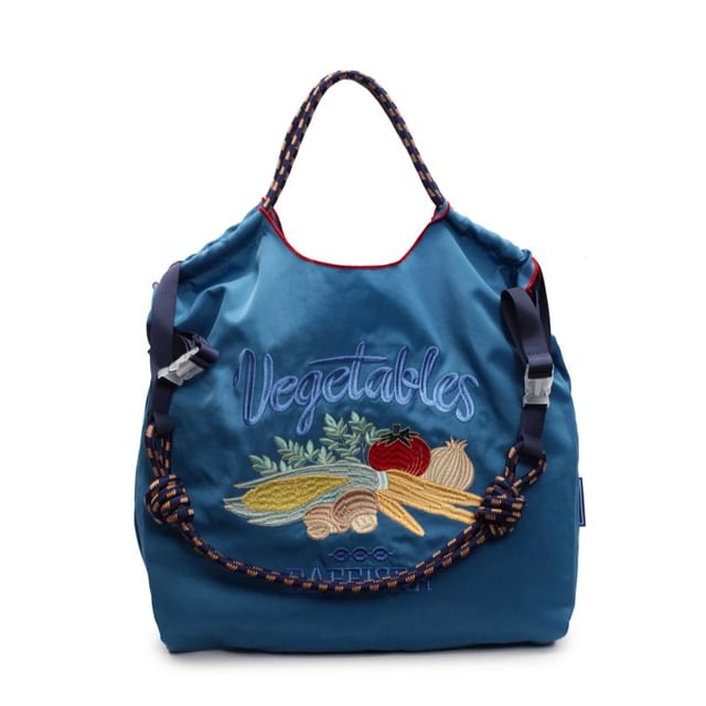 Bag Tote Embroidered Vegetable