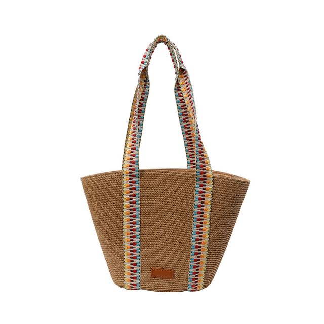 Bag Pattern Tote Woven Strap