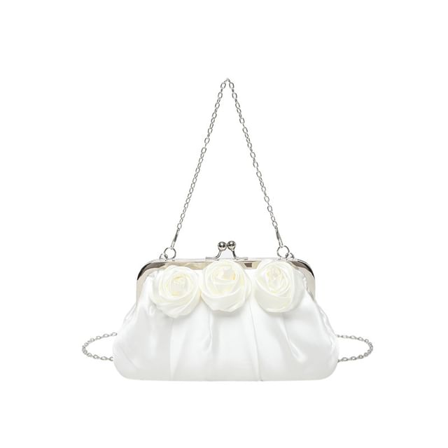 Bag Floral Plain Shirred Shoulder