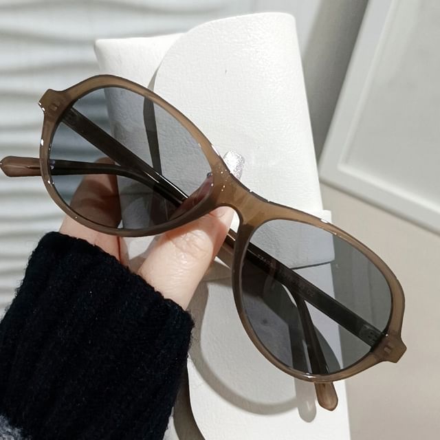 Round Plain Sunglasses